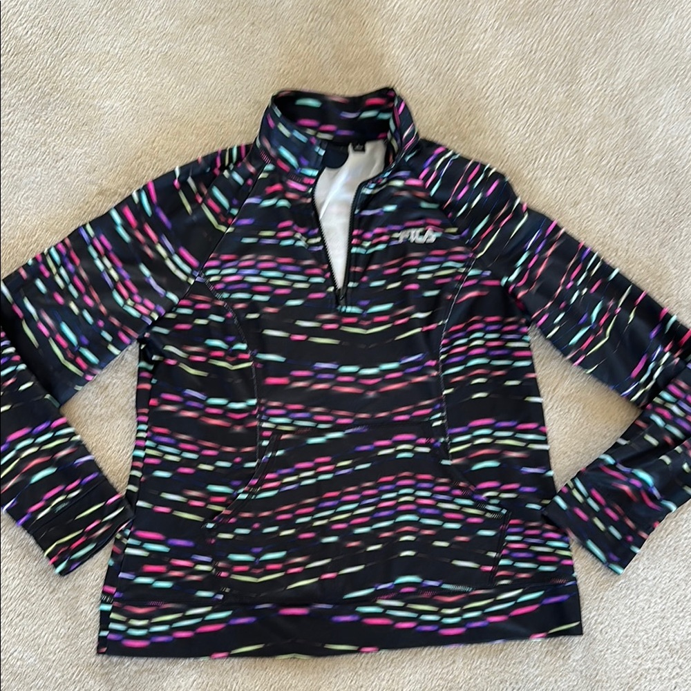 Fila Multicolor Patterned Half-Zip Pullover